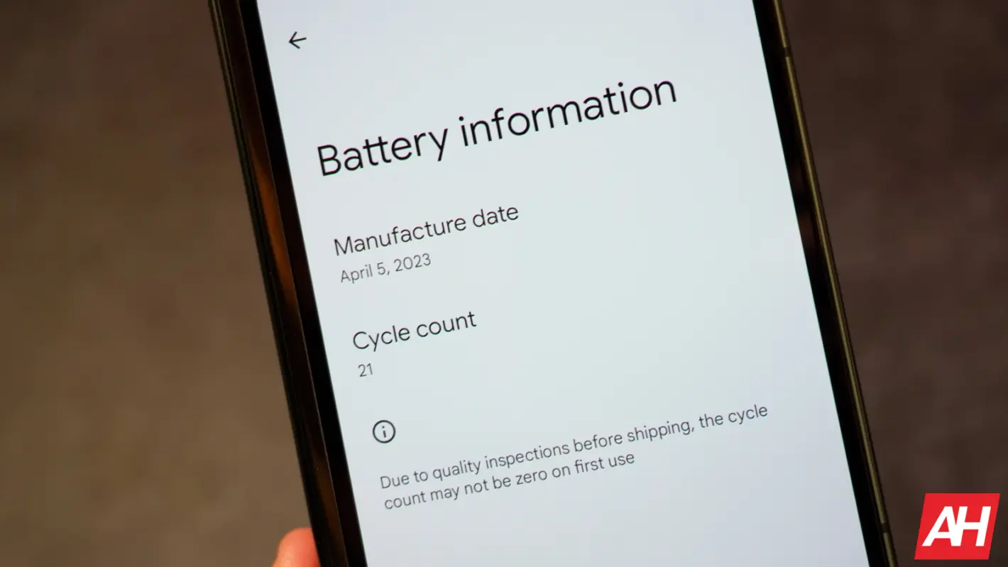 Featured image for Google follows Apple's Lead: Adds Battery Cycle Count in Android 14 QPR1